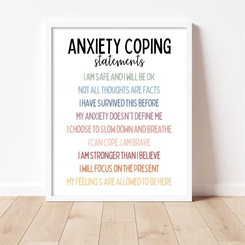 Anxiety Coping Statements Poster
