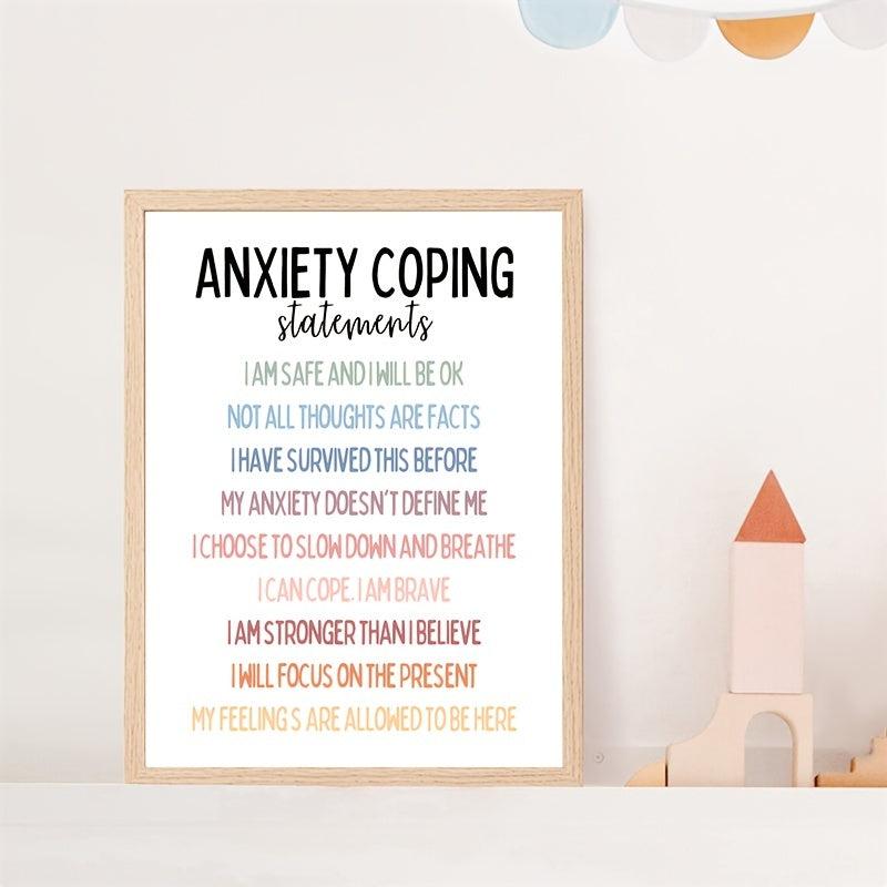 Anxiety Coping Statements Poster