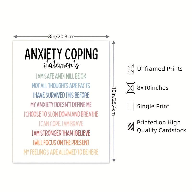 Anxiety Coping Statements Poster