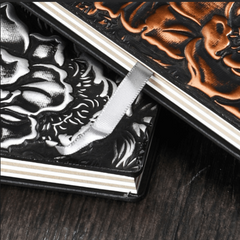 A5 3D Cat Head Notebook Hardcover Embossed Retro Notepad 100 Sheets