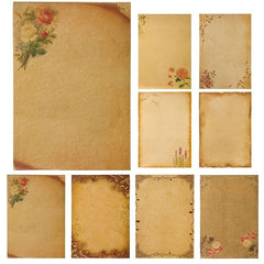 Vintage Lace A5 Letterhead Paper Set - 8 Sheets