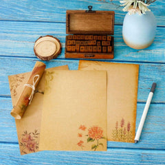 Vintage Lace A5 Letterhead Paper Set - 8 Sheets