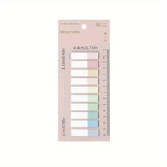 Assorted Sticky Notes with Built-in Ruler
