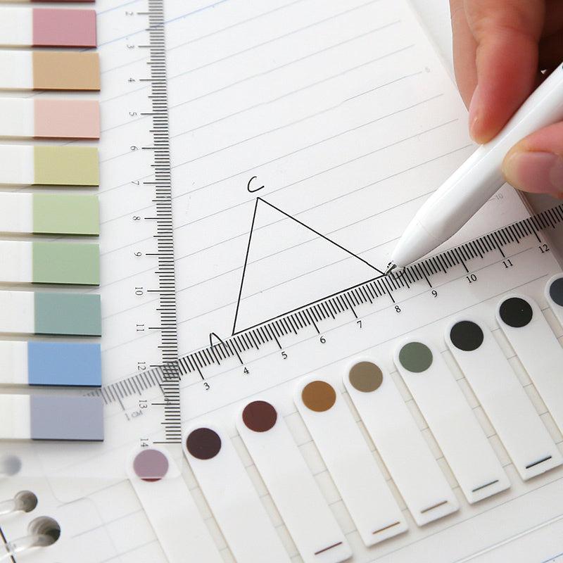 Assorted Sticky Notes with Built-in Ruler