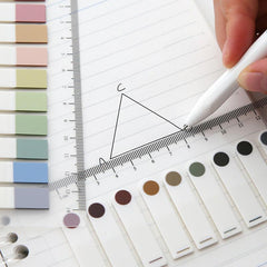 Assorted Sticky Notes with Built-in Ruler