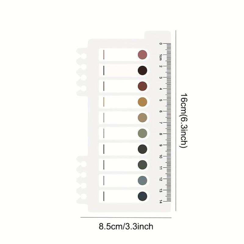 Assorted Sticky Notes with Built-in Ruler