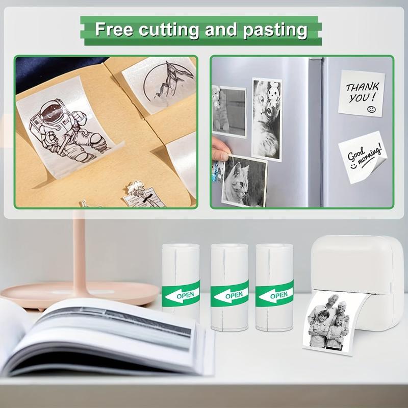 10pcs Adhesive Thermal Paper Sticker for Students Camera Printing