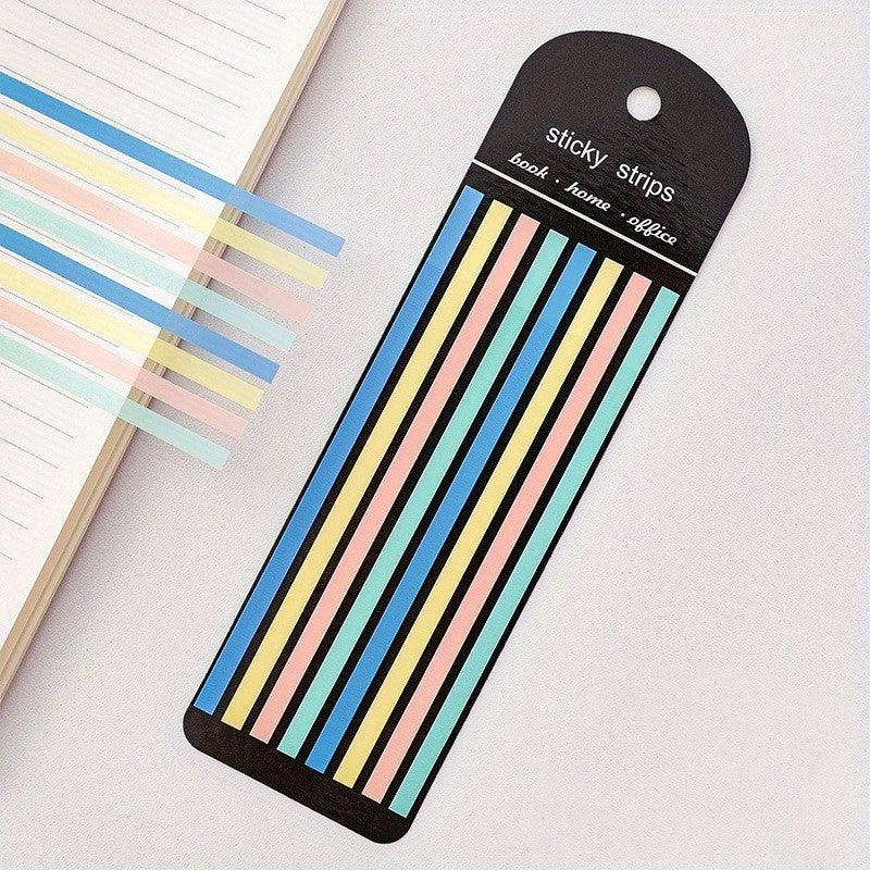 160Pcs Transp Highlighter Tape Sticky Tabs & Scissor Morandi N