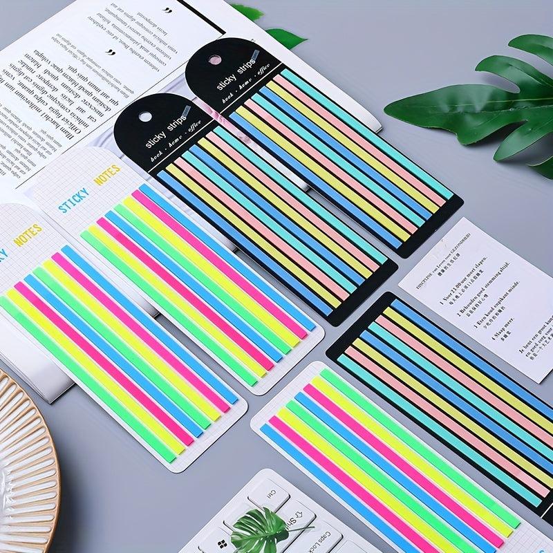 160Pcs Transp Highlighter Tape Sticky Tabs & Scissor Morandi N