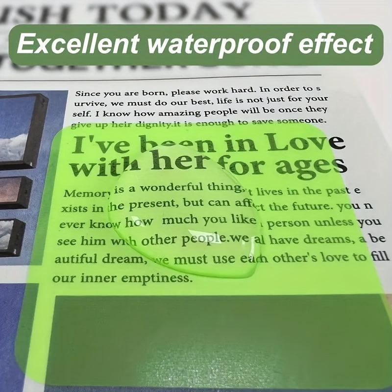 80 Sheets Transparent Sticky Notes Self Stick Note Pads 4 Colors Memo Pad