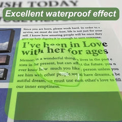 80 Sheets Transparent Sticky Notes Self Stick Note Pads 4 Colors Memo Pad
