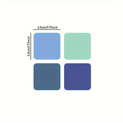 80 Sheets Transparent Sticky Notes Self Stick Note Pads 4 Colors Memo Pad