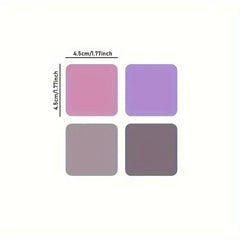 80 Sheets Transparent Sticky Notes Self Stick Note Pads 4 Colors Memo Pad