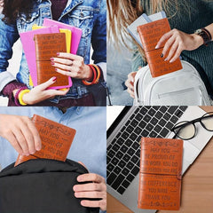 Appreciation Leather Journal Thank You Make A Difference Inspirational Notebook