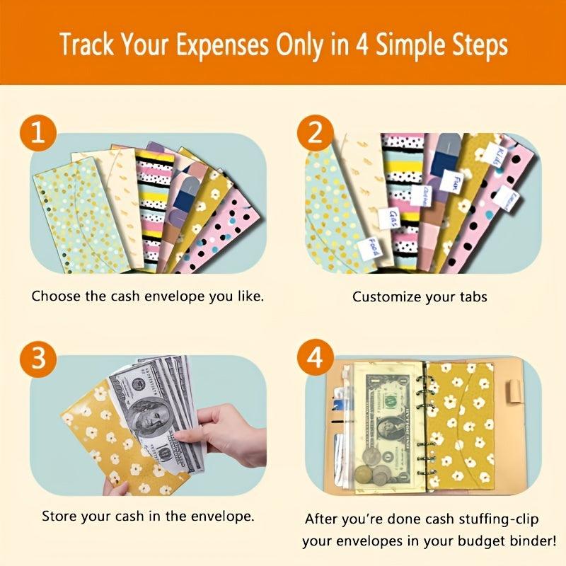 6 Fancy Budget Envelopes 17 7 9 19 Cm 6 Hole Envelopes