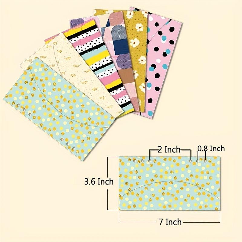 6 Fancy Budget Envelopes 17 7 9 19 Cm 6 Hole Envelopes