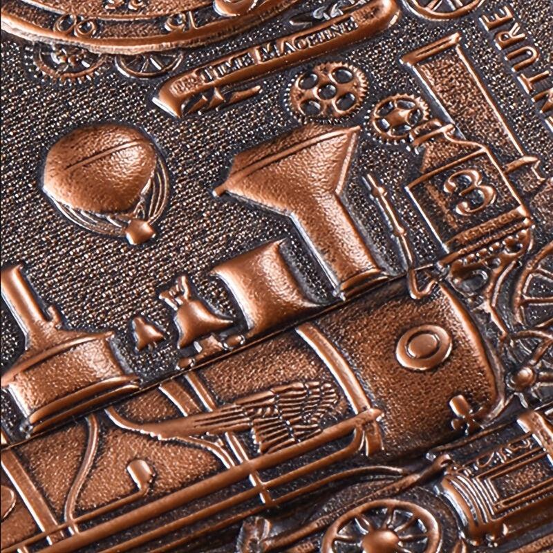 Embossed PU Leather A5 Notebook - 100 Sheets