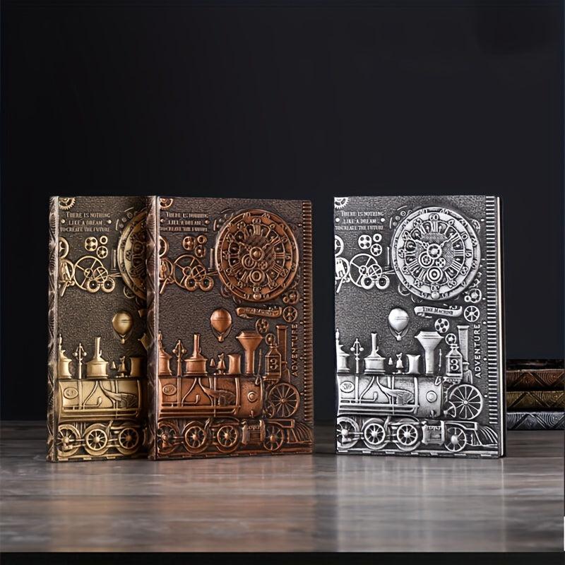 Embossed PU Leather A5 Notebook - 100 Sheets