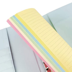 Colorful 6 Hole Punched Ruled Refills for Personal Size Binder