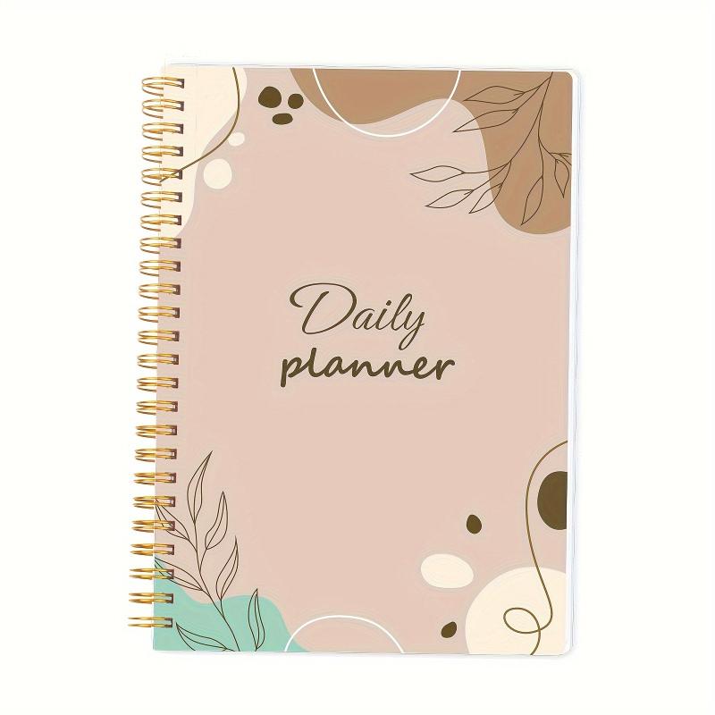 Daily Planner Notebook with Priorities, Notes, Mood & Water Tracker - 52 Sheets