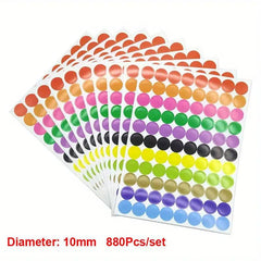 Self Adhesive Round Dot Circle Sticker 6mm-20mm Label Party Decoration