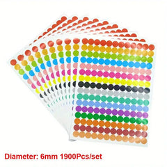 Self Adhesive Round Dot Circle Sticker 6mm-20mm Label Party Decoration