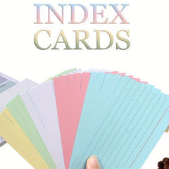 7x12.7 cm Colorful Index Cards 100 Sheets