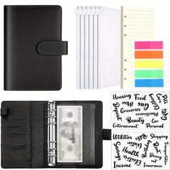 A6 Leather Budget Binder Notebook - Manage Funds