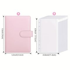A6 Leather Budget Binder Notebook - Manage Funds