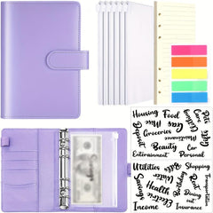 A6 Leather Budget Binder Notebook - Manage Funds