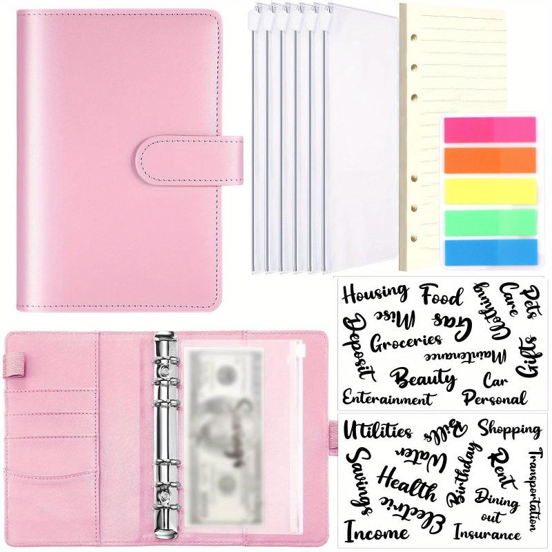 A6 Leather Budget Binder Notebook - Manage Funds