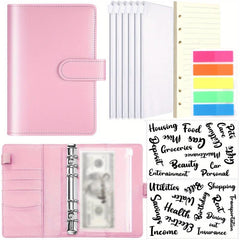 A6 Leather Budget Binder Notebook - Manage Funds