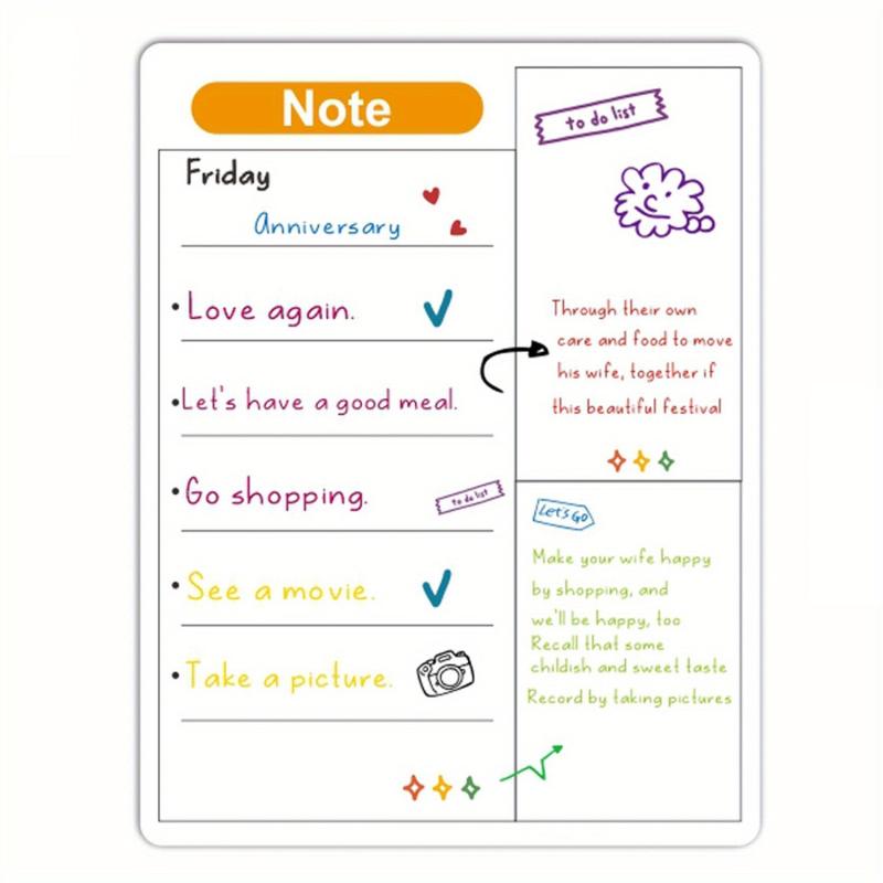 Magnetic Dry Erase Calendar Board for Fridge