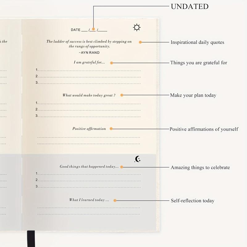 Gratitude Journal Life Planner Daily Affirmations 5 Minutes