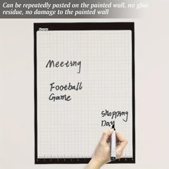 3 Pack Reusable Dry Erase Sheets & Calendar Stick to Any Smooth Surface