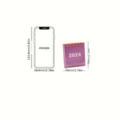 Small Fresh Mini Desk Calendar Self-Discipline Monthly Planner