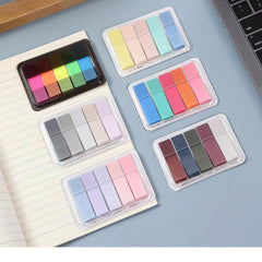 100 Colorful Fluorescent Pet Index Stickers with Sticky Notes