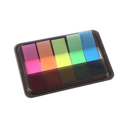 100 Colorful Fluorescent Pet Index Stickers with Sticky Notes