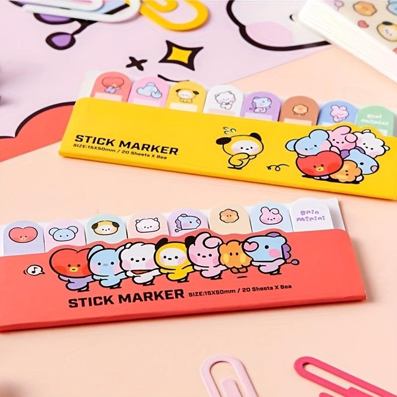 160 Sheets Sticky Notes Assorted Styles Index Memo Pad