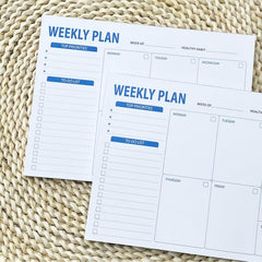Weekly Planner Notepad Tear Out Planner Pad 52 Sheets 100gsm Paper