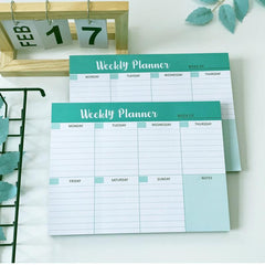 Weekly Planner Notepad Tear Out Planner Pad 52 Sheets 100gsm Paper