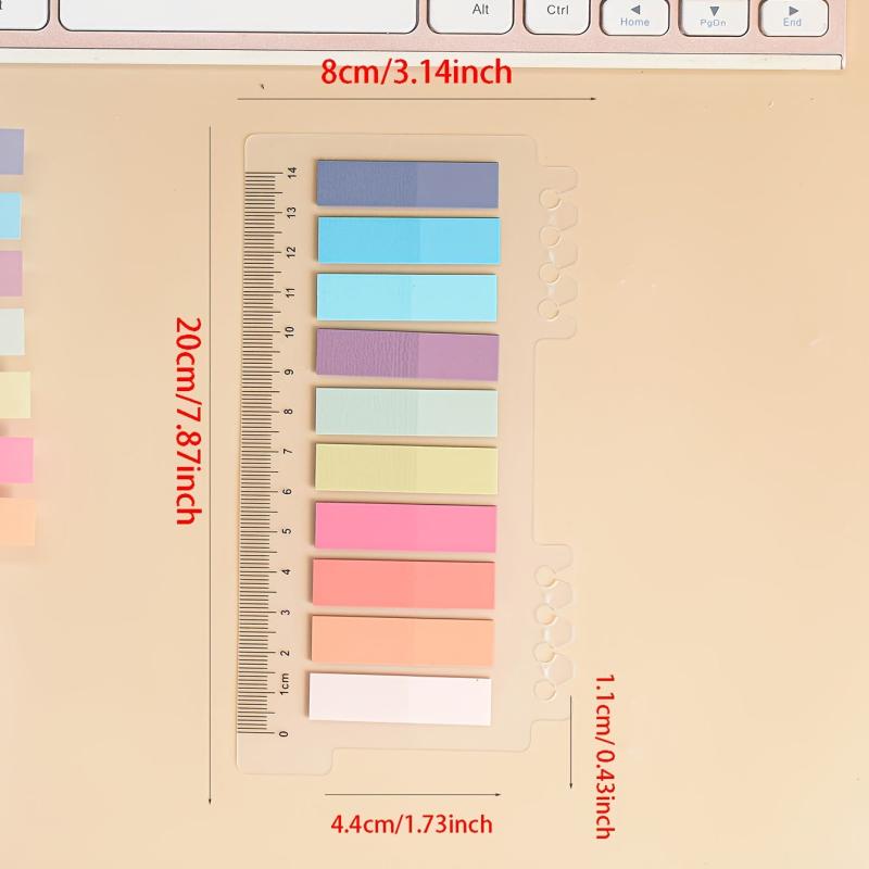 200 Sheets PET Sticky Notes Index Stickers Office Student Supplies