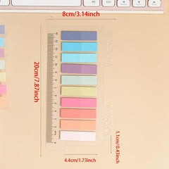 200 Sheets PET Sticky Notes Index Stickers Office Student Supplies