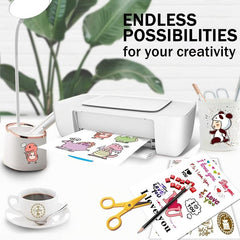 Inkjet Printable Vinyl Sticker Paper Matte 20 Sheets