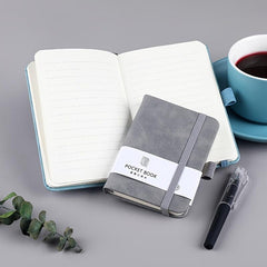 A7 Mini Notebook with Pen Holder 100 Sheets Ruled 3.15x4.33in