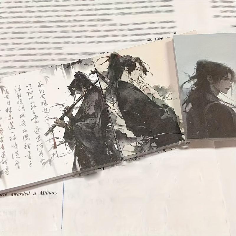 50sheets Ancient Style Samurai Memo Pad Notepad No Adhesive