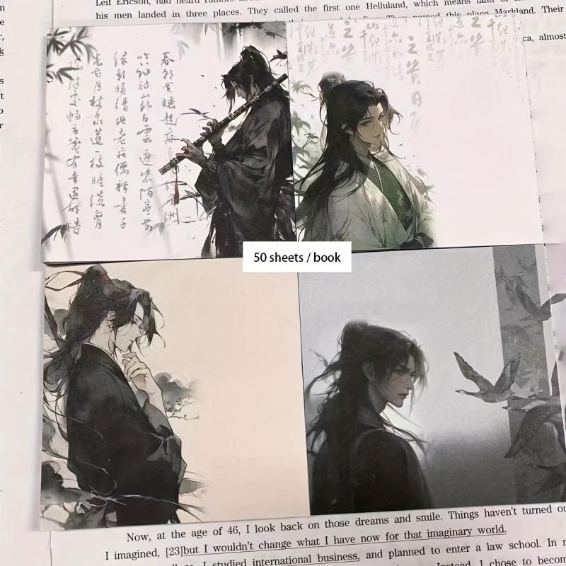 50sheets Ancient Style Samurai Memo Pad Notepad No Adhesive