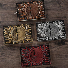 Vintage Tree Of Life A5 A6 Diary Notebook Embossed Leather Bible Book
