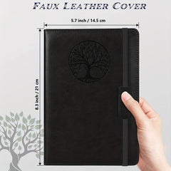 Hardcover Leather Journal Notebook 14x21cm Tree Of Life Design