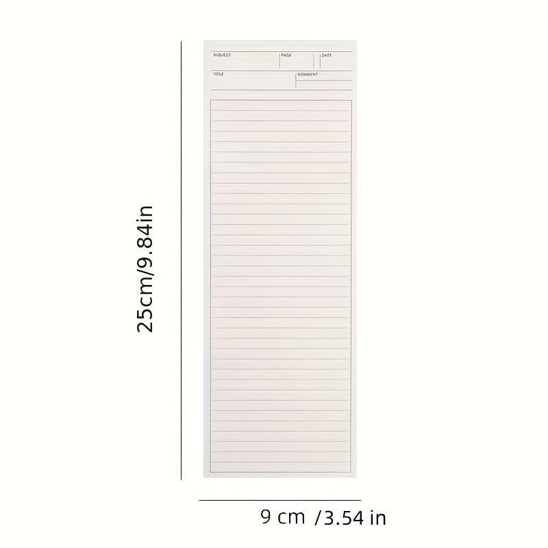 Student Portable Mini Notepad 50 Sheets Long Notebook